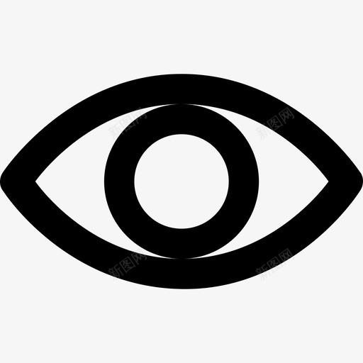 眼睛和开发元素大胆圆润图标svg_新图网 https://ixintu.com 大胆圆润 眼睛 设计和开发元素