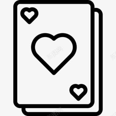 卡牌赌场3直线型图标图标