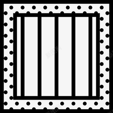 监狱保安直系图标图标