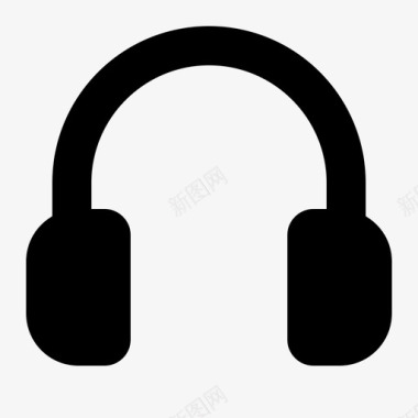 耳机耳廓音乐图标图标