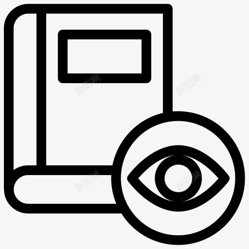 书议程眼睛图标svg_新图网 https://ixintu.com 书 教育 眼睛 笔记本 观点 议程