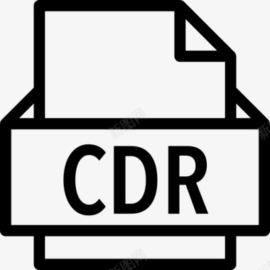 Cdr文件格式线性图标图标