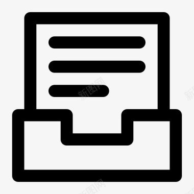 邮件文档文档夹持器收件箱图标图标