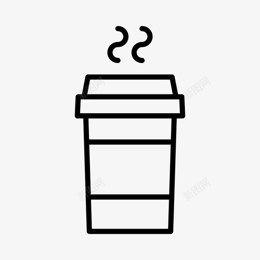 外卖咖啡饮料杯子图标svg_新图网 https://ixintu.com 一次性咖啡杯 外卖咖啡 杯子 饮料