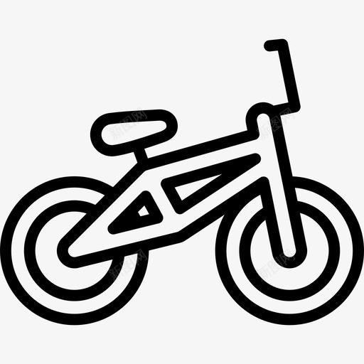 自行车运动型13直线型图标svg_新图网 https://ixintu.com 直线型 自行车 运动型13