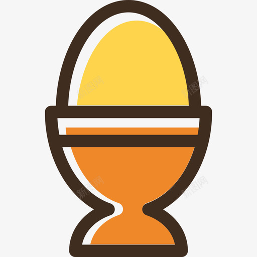 煮蛋食物线色食物套装图标svg_新图网 https://ixintu.com 煮蛋 线色食物套装 食物