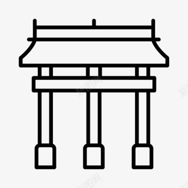 颐和园亚洲名胜古迹图标图标