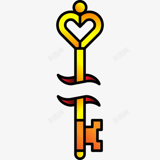 钥匙纹身图标svg_新图网 https://ixintu.com 纹身 钥匙