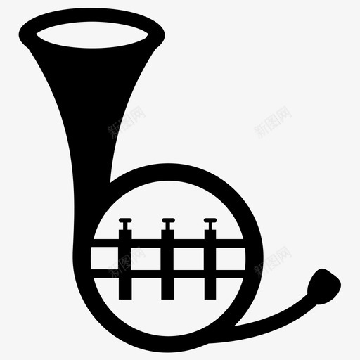 大号和声爵士音乐图标svg_新图网 https://ixintu.com 乐器 乐器字形图标 和声 大号 爵士音乐 维京喇叭