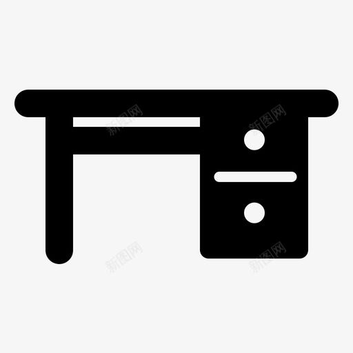 桌子椅子座位图标svg_新图网 https://ixintu.com 工作 座位 房地产 桌子 椅子