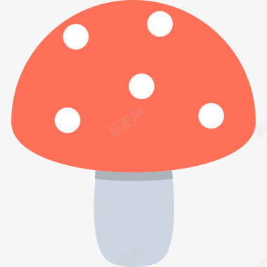 蘑菇食物17扁平图标图标