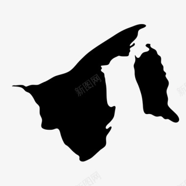 文莱斯里巴加湾文莱地图图标图标