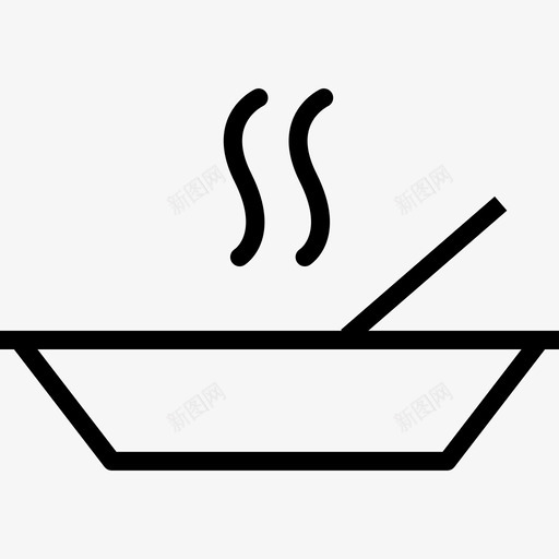 汤厨房元素线性图标svg_新图网 https://ixintu.com 厨房元素 汤 线性