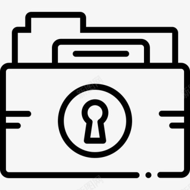 文件夹保护锁隐私图标图标