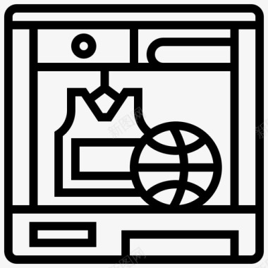 储物柜球篮球图标图标