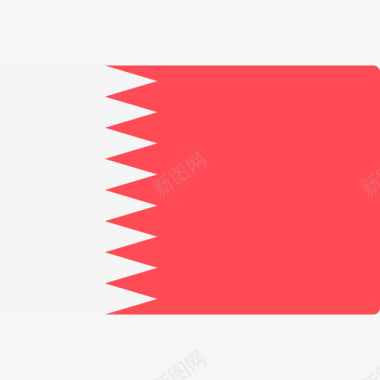 巴林国际旗帜长方形图标图标