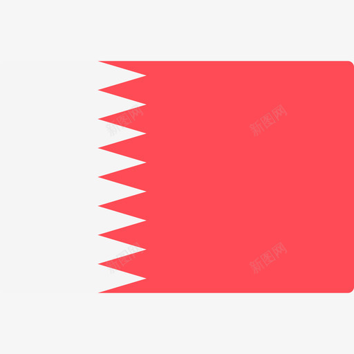 巴林国际旗帜长方形图标svg_新图网 https://ixintu.com 国际旗帜 巴林 长方形
