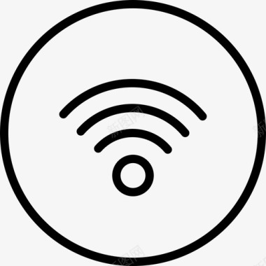 Wifi多媒体控制线性图标图标