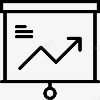 演示文稿业务集合2线性图标图标