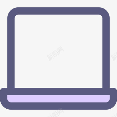 笔记本电脑媒体彩色图标图标