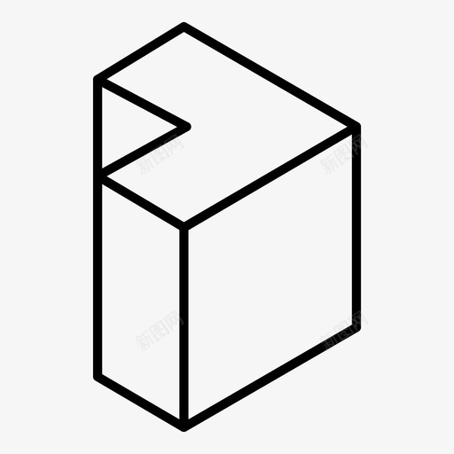 形状三维块图标svg_新图网 https://ixintu.com 三维 几何体 块 形状 立方体