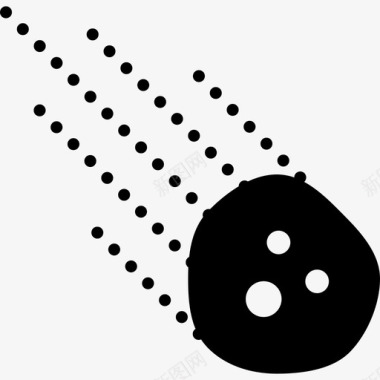 流星科学与设备固体图标图标