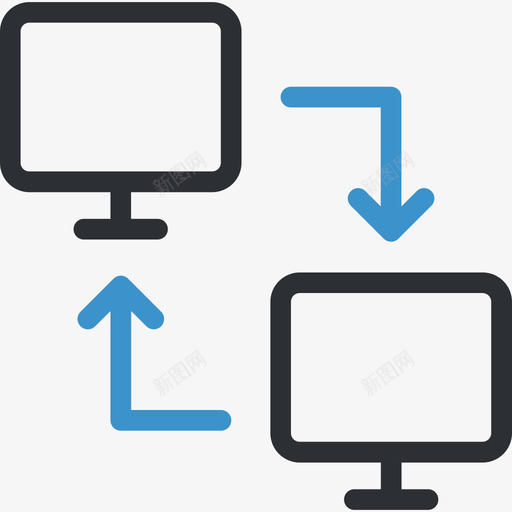 转移业务搜索引擎优化蓝色图标svg_新图网 https://ixintu.com 业务搜索引擎优化 蓝色 转移