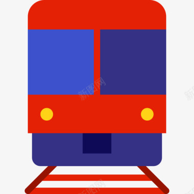 火车运输7平车图标图标