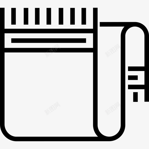 沙滩巾预先详细的线性夏季线性图标svg_新图网 https://ixintu.com 沙滩巾 线性 预先详细的线性夏季