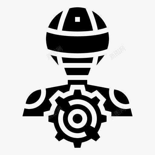 配置工程机器人图标svg_新图网 https://ixintu.com 工程 技术 机器人 机器人工程字形 配置