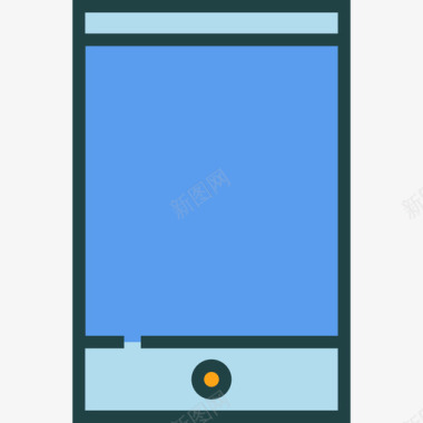 智能手机电子产品6线性颜色图标图标