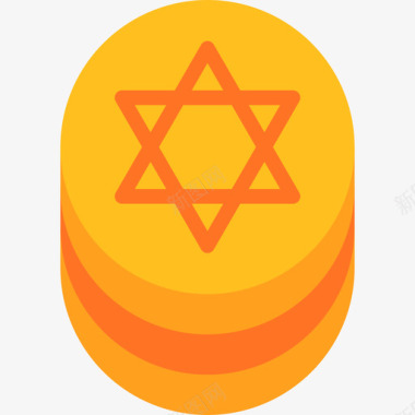 希伯来语犹太教2平铺图标图标