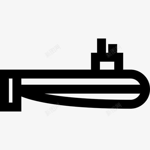 潜艇武器6直线型图标svg_新图网 https://ixintu.com 武器6 潜艇 直线型