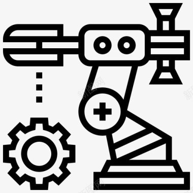 装配机器人工程机器图标图标
