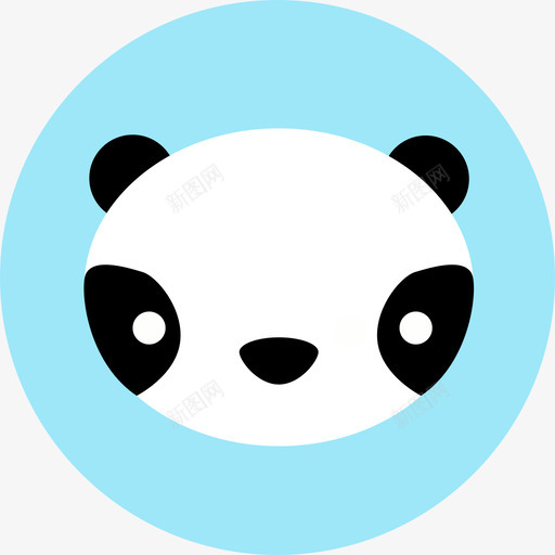 熊猫动物可爱的动物收藏图标svg_新图网 https://ixintu.com 动物 可爱的动物收藏 熊猫