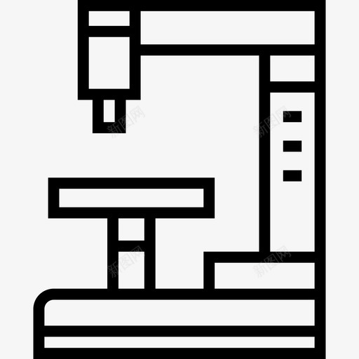 显微镜健康与医学3线性图标svg_新图网 https://ixintu.com 健康与医学3 显微镜 线性