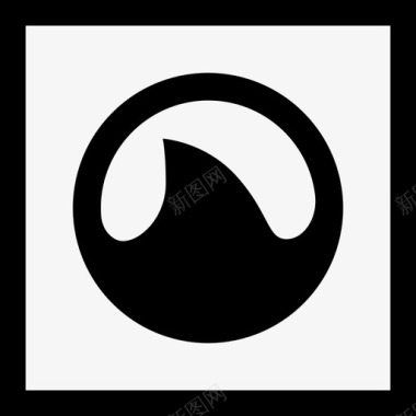 Grooveshark社交媒体徽标集合线性图标图标