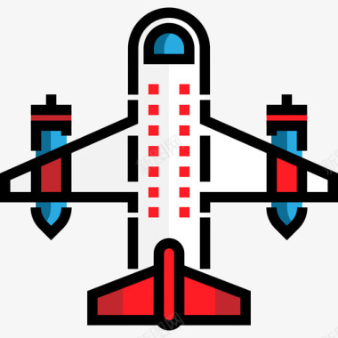 飞机机场7线颜色图标图标