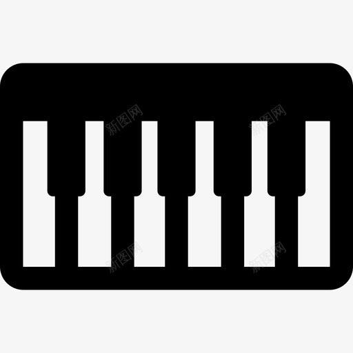 键盘乐器4填充图标svg_新图网 https://ixintu.com 乐器4 填充 键盘