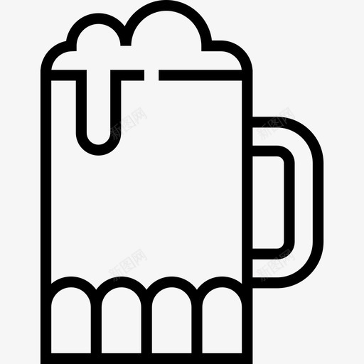 啤酒食物7直系图标svg_新图网 https://ixintu.com 啤酒 直系 食物7