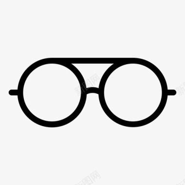 眼镜酷眼睛图标图标
