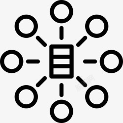 服务器矢量图标服务器网页标集合线性图标高清图片