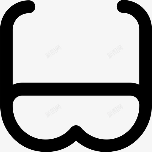安全眼镜科学元素2粗体圆形图标svg_新图网 https://ixintu.com 安全眼镜 科学元素2 粗体圆形
