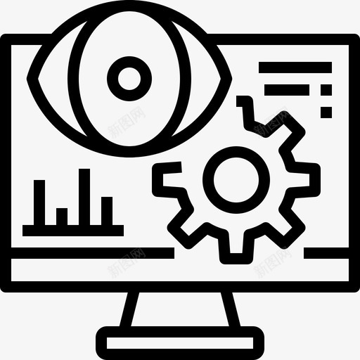 企业管理开发监控图标svg_新图网 https://ixintu.com 企业管理 企业营销 开发 搜索引擎优化 监控