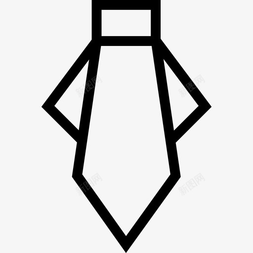 领带时尚商务元素图标svg_新图网 https://ixintu.com 商务元素 时尚 领带