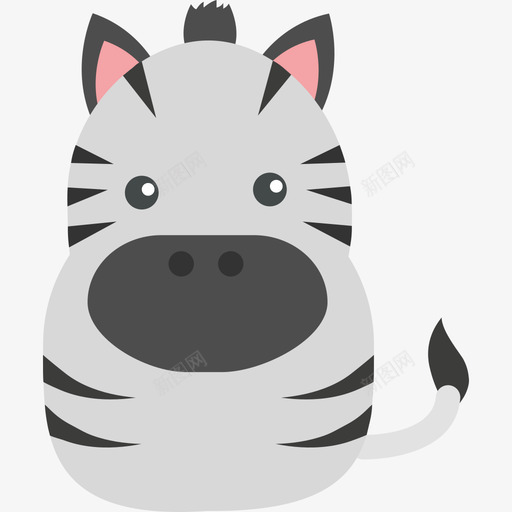 斑马动物动物套装图标svg_新图网 https://ixintu.com 动物 动物套装 斑马