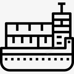 集装箱运输图标集装箱运输和物流直达图标高清图片