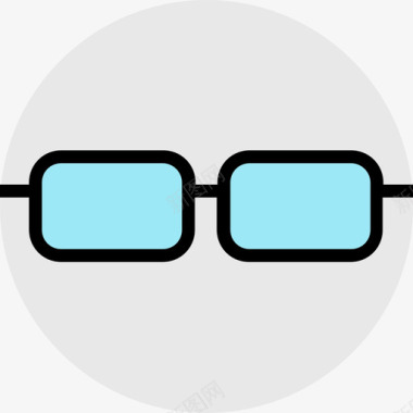 眼镜在线学习边框颜色图标图标