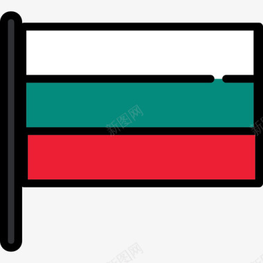 保加利亚国旗收藏2桅杆图标图标