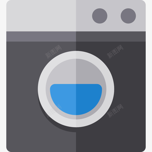 家用彩色平板洗衣机图标svg_新图网 https://ixintu.com 家用彩色平板洗衣机